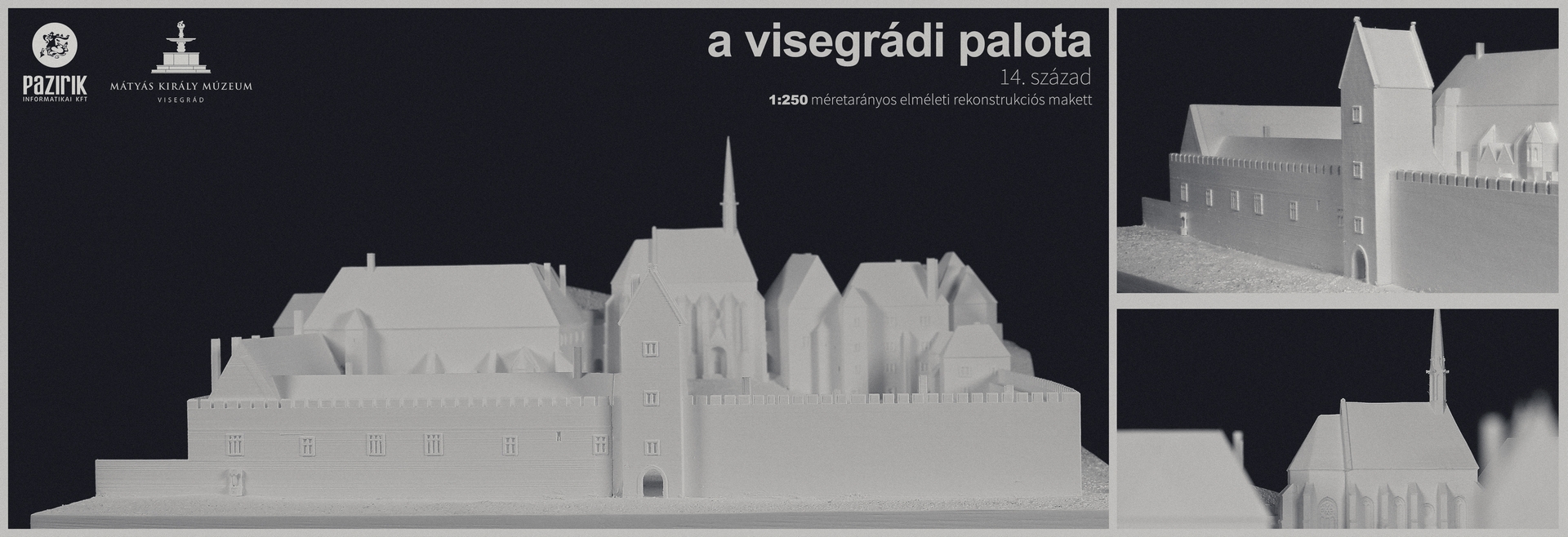 Visegrádi Palota a 14. században – elméleti rekonstrukciós makett