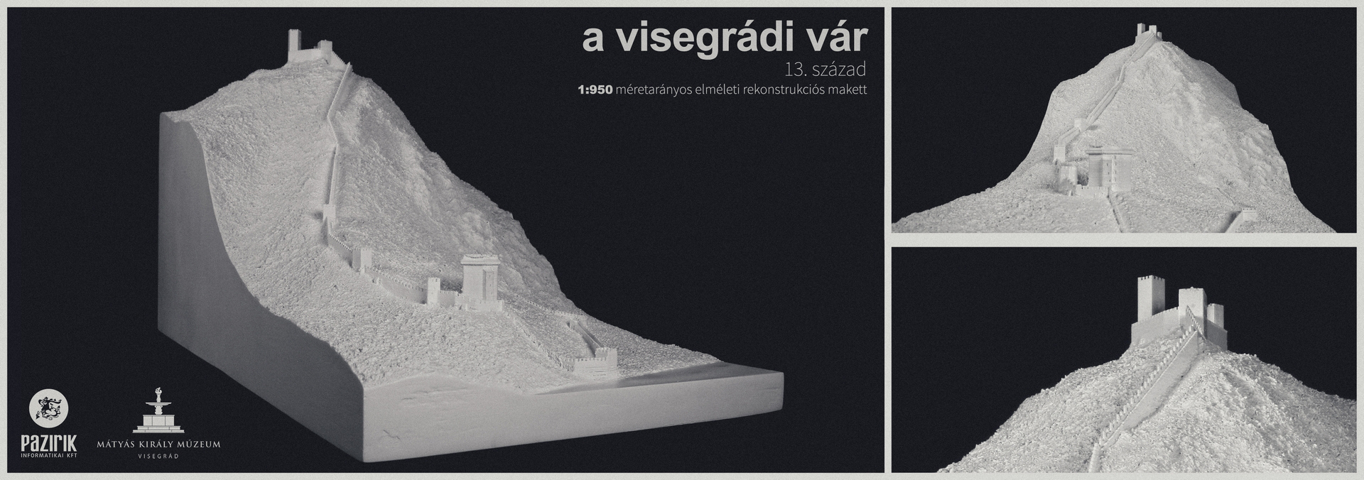 Visegrádi vár a 14. században – elméleti rekonstrukciós makett